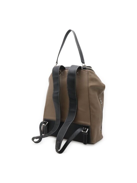Loewe Goya Backpack Calfskin Leather Mocha Brown Gray Black Silver main image 7